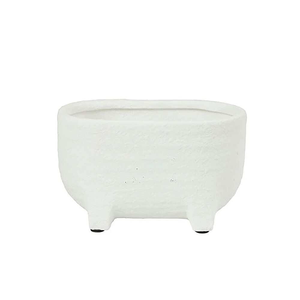 MACETERO SMALL CERAMICA BLANCO AMARENS