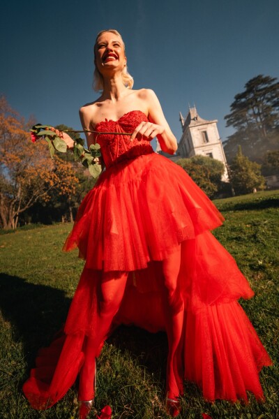 Vestido Baena Rojo