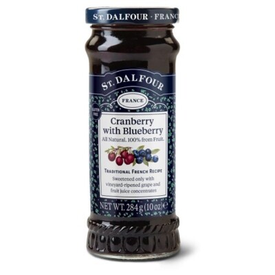 Mermelada De Arandanos Rojos Y Arandanos Azules St Dalfour 284g St Dalfour Cranberry With Blue