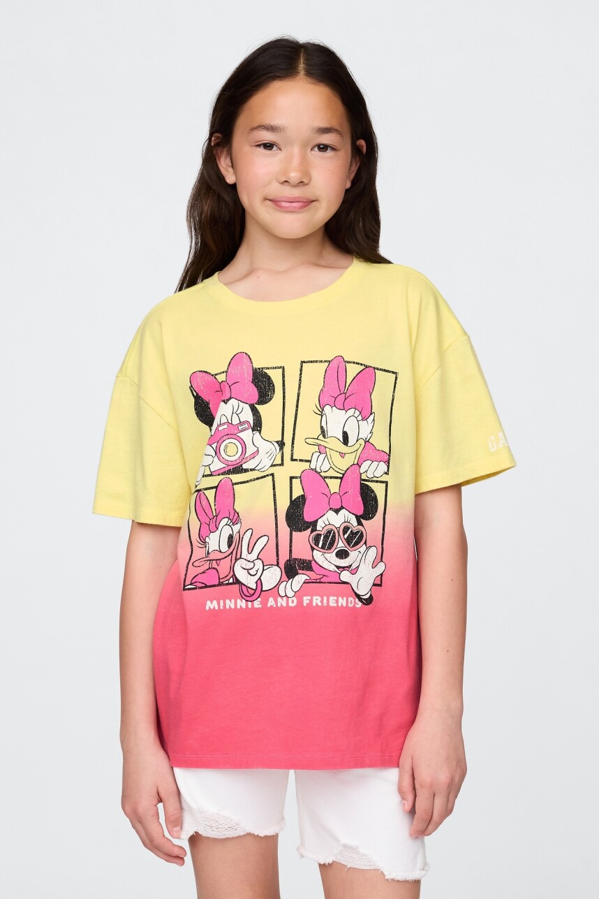 Remera Gráfica Niña Pink Ombre