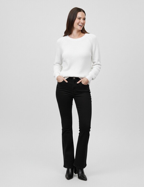 Buzo Manga Calada BLANCO