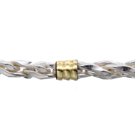 Pulsera de Plata 925 y double de 18 ktes Pulsera de Plata 925 y double de 18 ktes