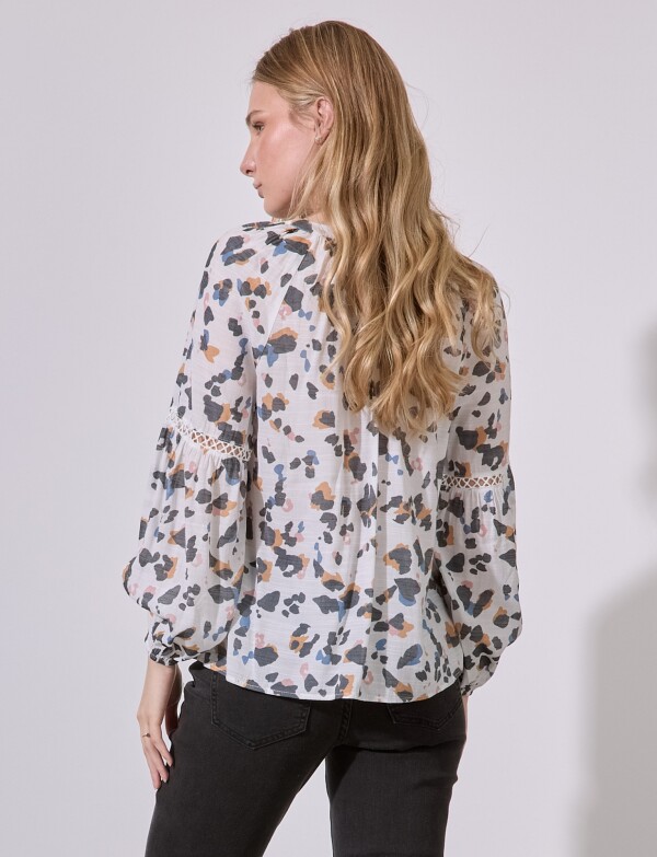 Blusa Flores BLANCO/MULTI