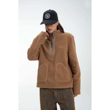 Buzo sherpa Melina Camel