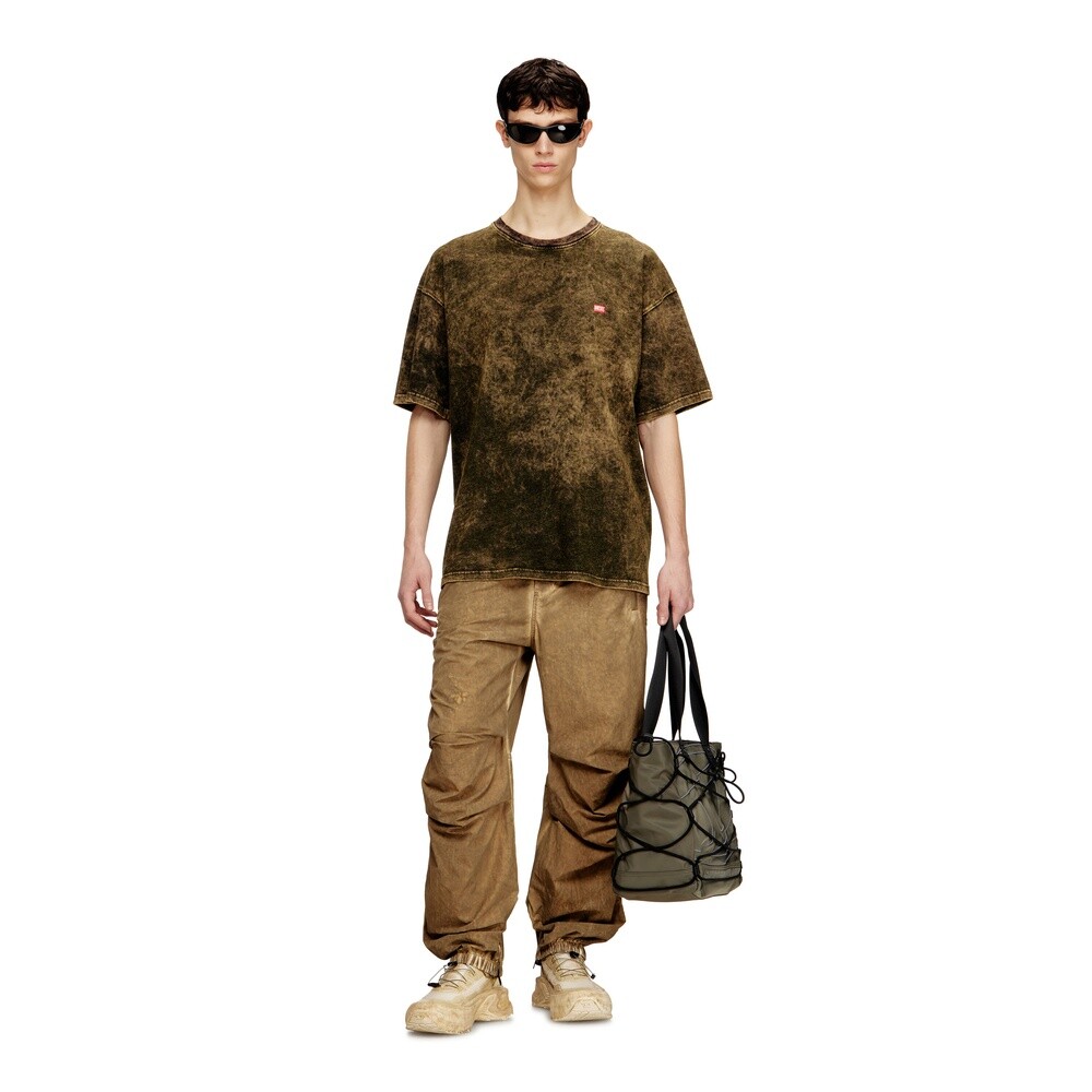 Polos Urbano Para Hombre T-Boxt-T4 T-Shirt Verde Militar