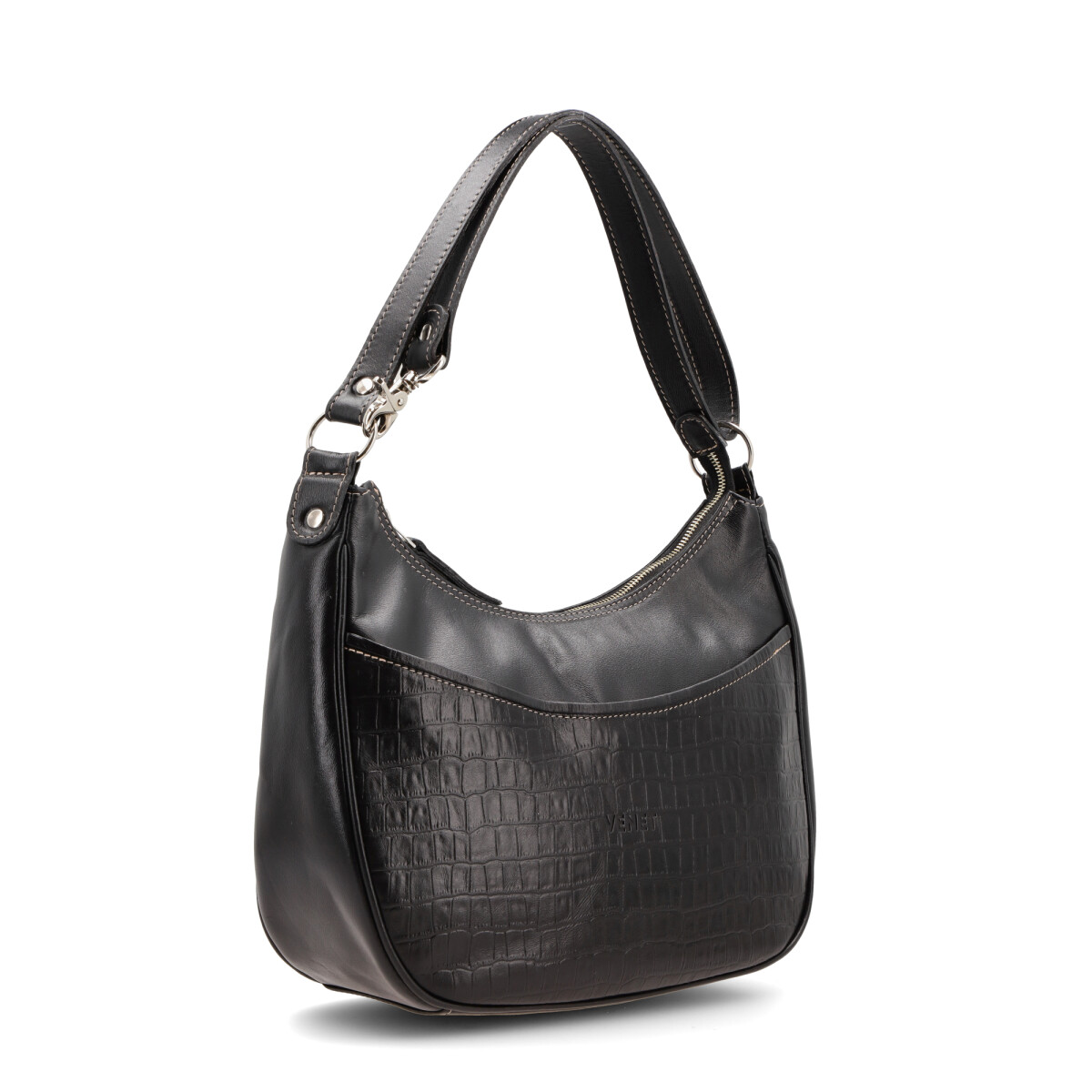 CARTERAS VENET - CUERO LINNA - NEGRO 