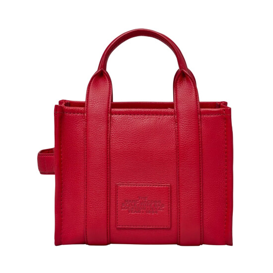 MARC JACOBS - THE LEATHER SMALL TOTE BAG Rojo