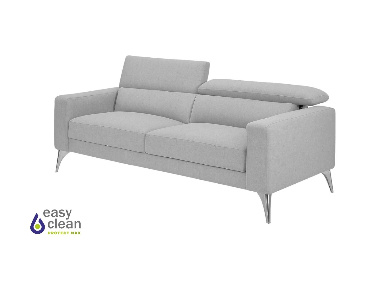 Sofá 3 cps MILO Easy Clean - Gris 