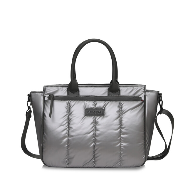 Cartera Las Oreiro Love Gris