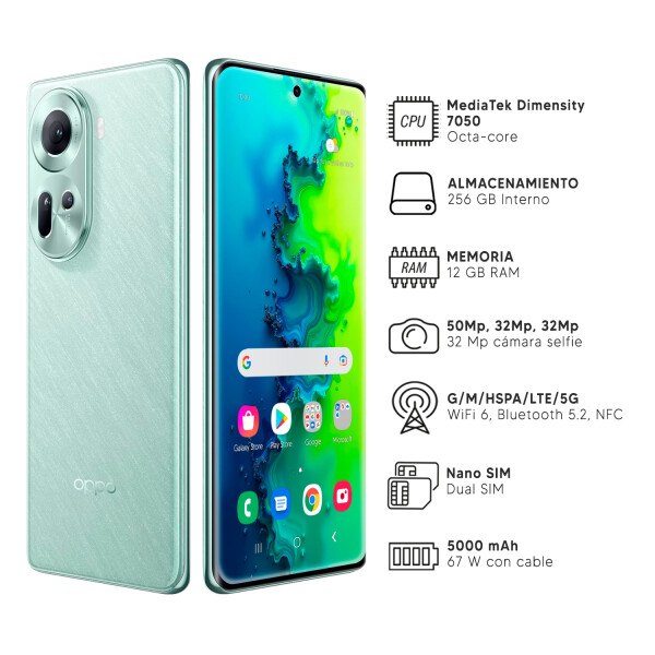 Oppo Reno 11 12/256 Gb 5g + Regalo VERDE