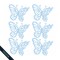 Mariposas Decorativas x 6 Celeste