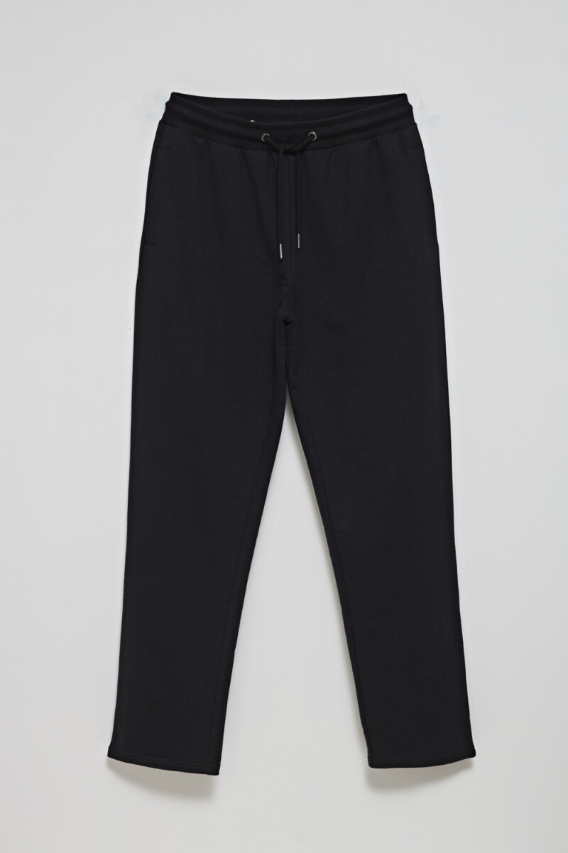 Pantalón deportivo recto Negro