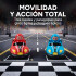 Auto Control Remoto Autitos Chocadores Go Karts Con Sonido Color Rojo y Azul