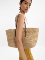 Bolso Shopper De Yute L natural
