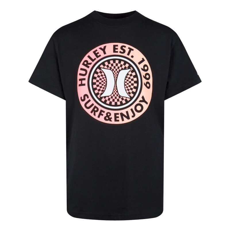 Camiseta Sticker Check Tee de Niños Negro