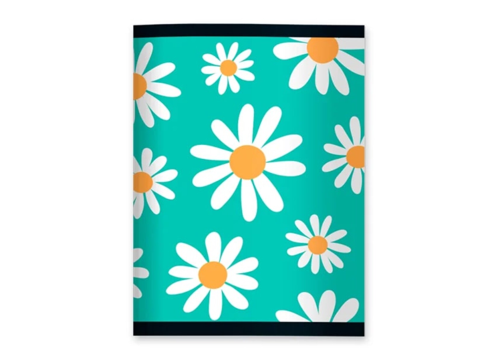 Cuaderno Campus Engrampado 96 Hojas Liso - Flores 