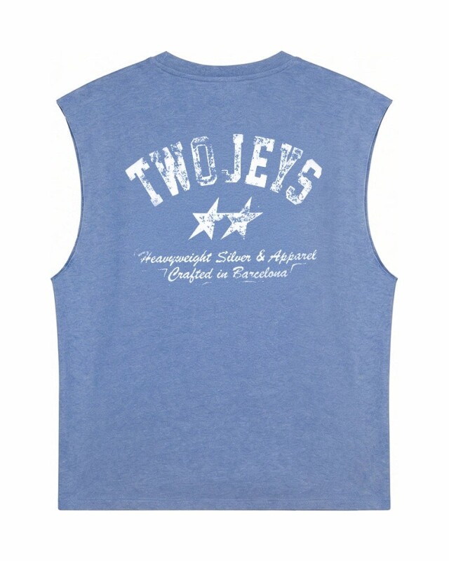 Musculosa TwoJeys Basic Dirty - Azul Musculosa TwoJeys Basic Dirty - Azul