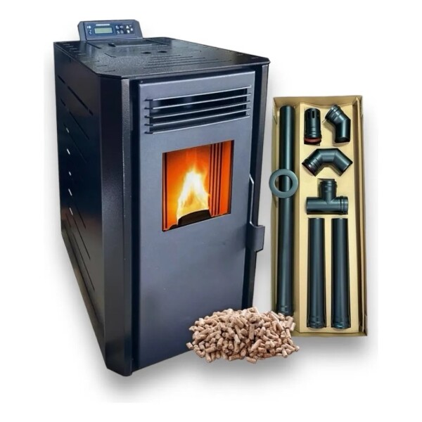 Calefactor a Pellet 4kW hasta 40m² con Kit de Caños Warm Calefactor a Pellet 4kW hasta 40m² con Kit de Caños Warm