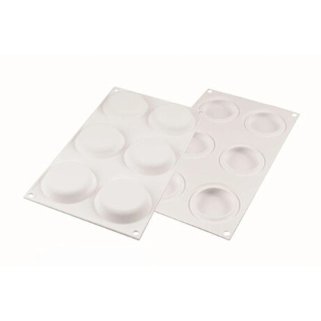 Molde para tarta microperforada mas molde silicona 8 cm - 6 unidades Silikomart Molde para tarta microperforada mas molde silicona 8 cm - 6 unidades Silikomart