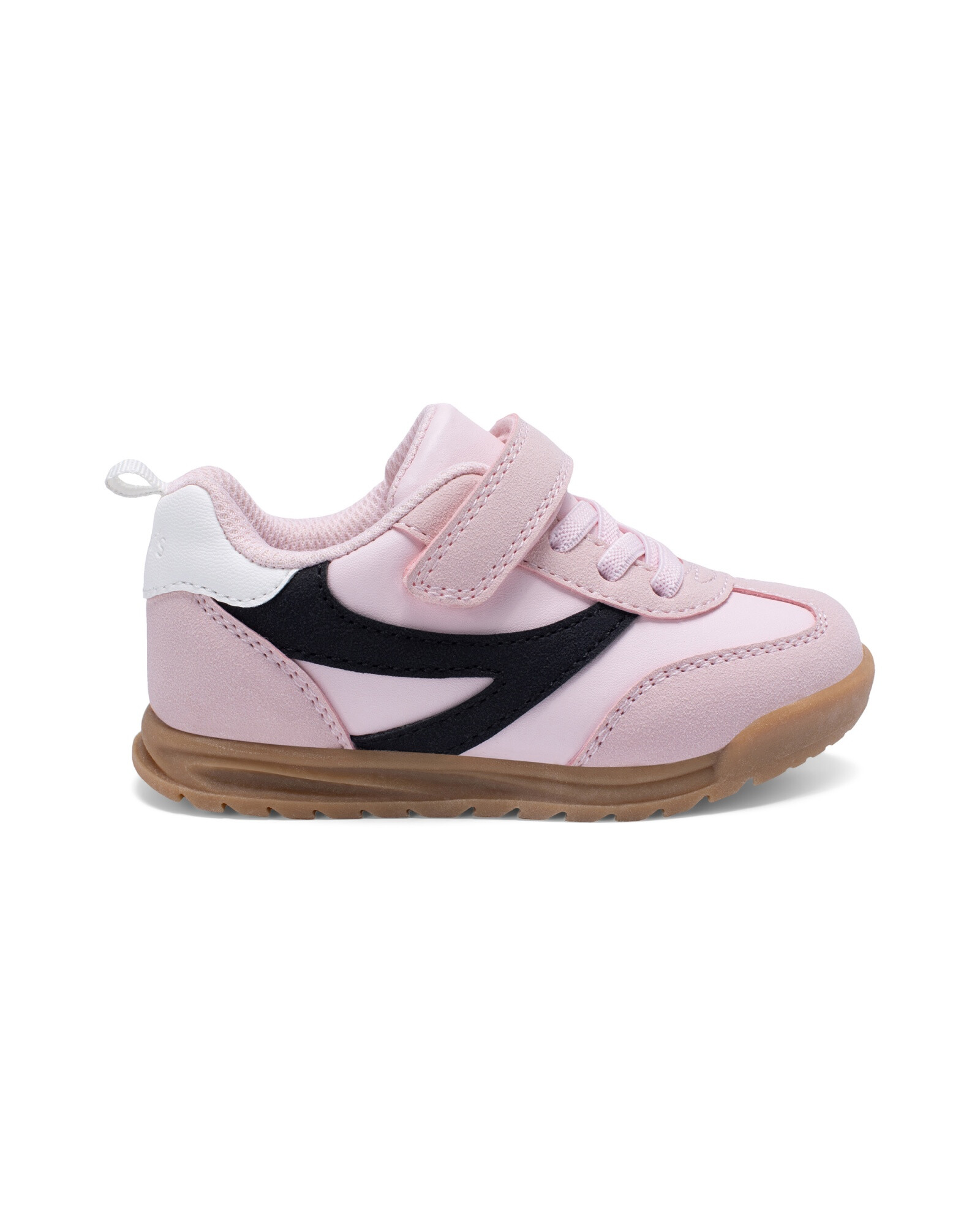 Championes con velcro, rosados Sin color