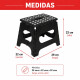 Banqueta plegable 29x22x22 NEGRO