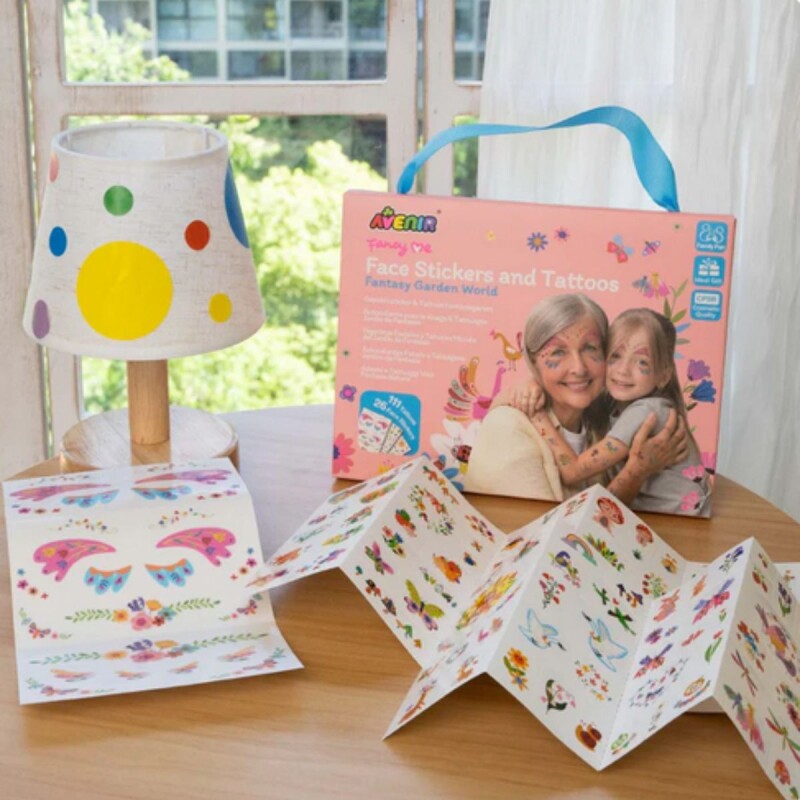 Tatuajes y stickers faciales temporales para niños Fantasía