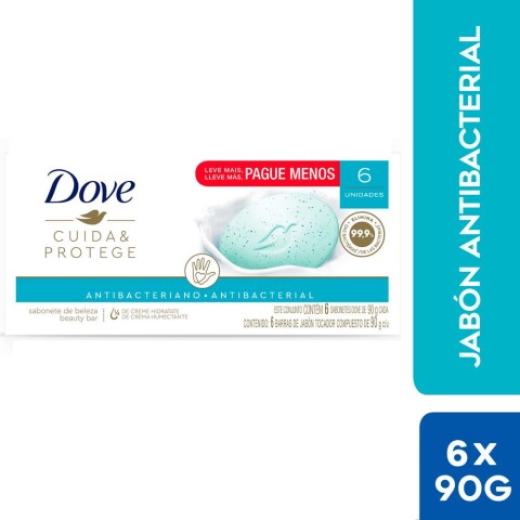 Jabón En Barra Dove 90 G x6 Unidades Anti bacterial
