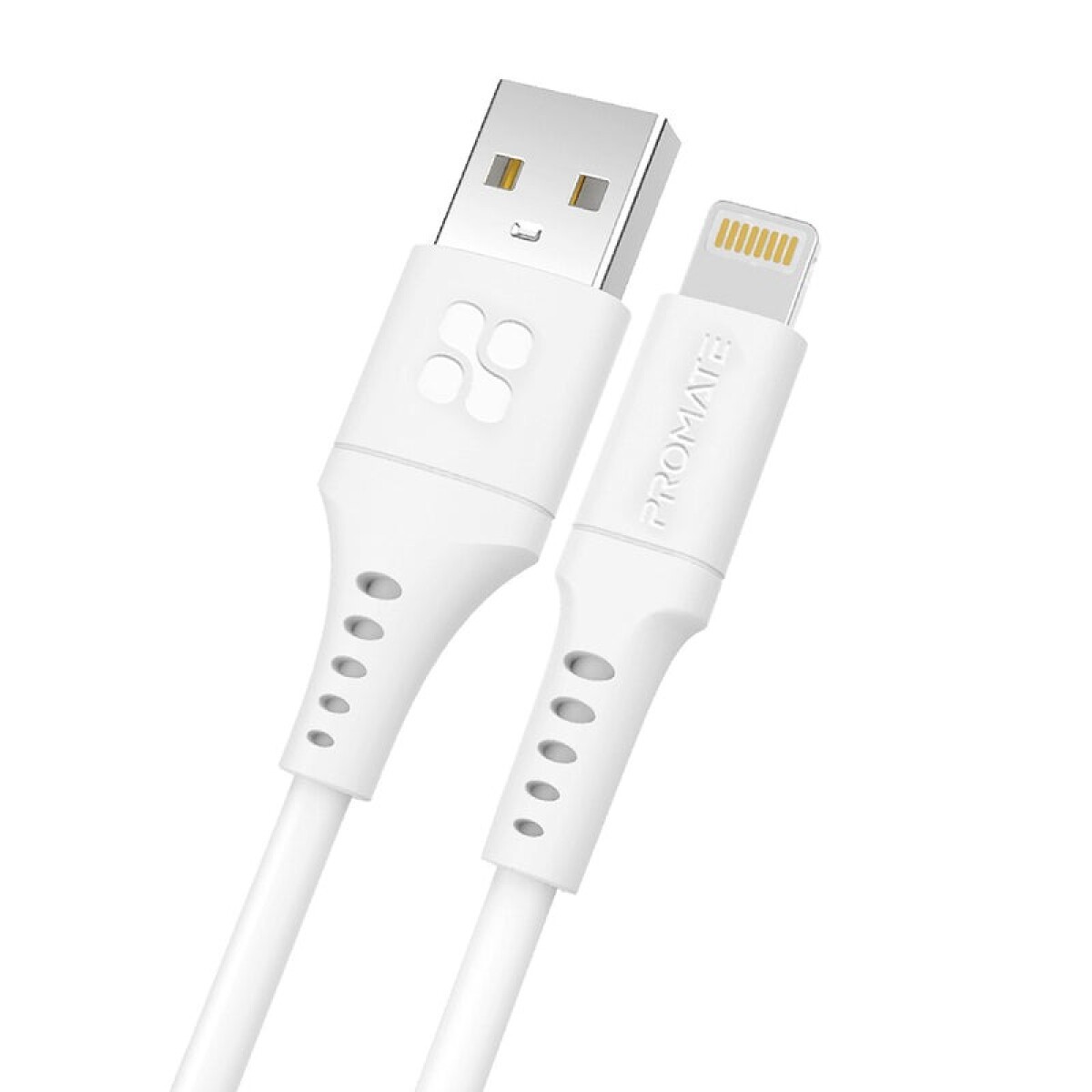 PROMATE POWERLINK-AI120.WHITE CABLE USB A LIGHTNING 1.2M - Promate Powerlink-ai120.white Cable Usb A Lightning 1.2m 