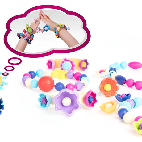 Set Valija Arte Pulseras Collares Y Manualidades Jug001205