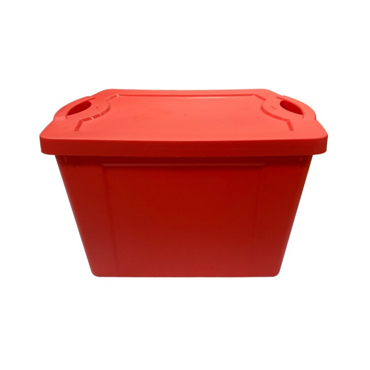 CAJA FULLBOX REFORZADA COLOR ROJO 75 LTS Sin color