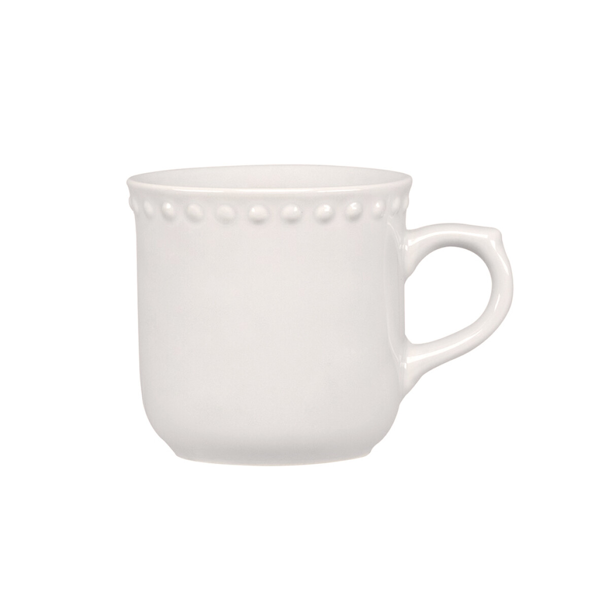 TAZA 290ML CERAM BLANCA EMBOSS MAUVE SANTA ANITA 