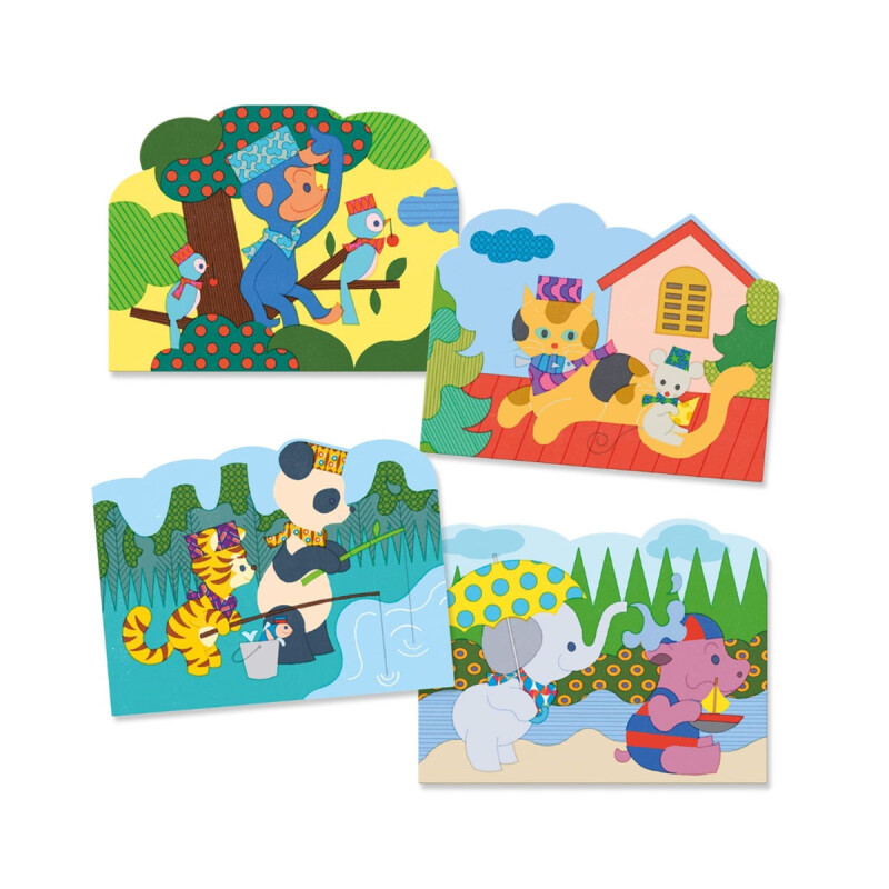 Laminas mágicas para pintar Djeco Alrededor Laminas mágicas para pintar Djeco Alrededor