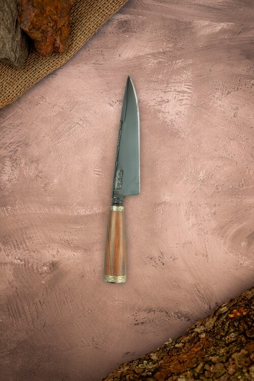 Cuchillo forjado, Cabo Torneado Fosfatado Liso