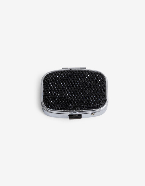 Rega Varios Pastillero Con Strass - Negro