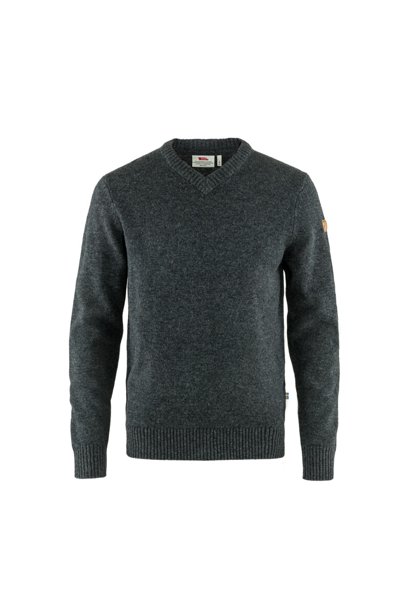 Övik V-neck Sweater M - Dark Grey 