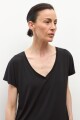 Blusa escote V negro