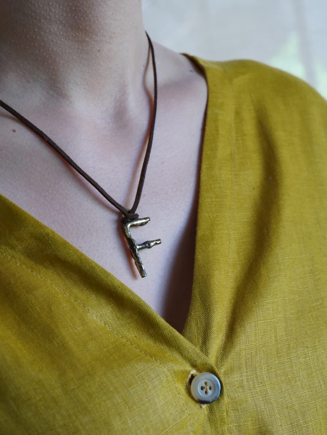Spelling Necklace - F