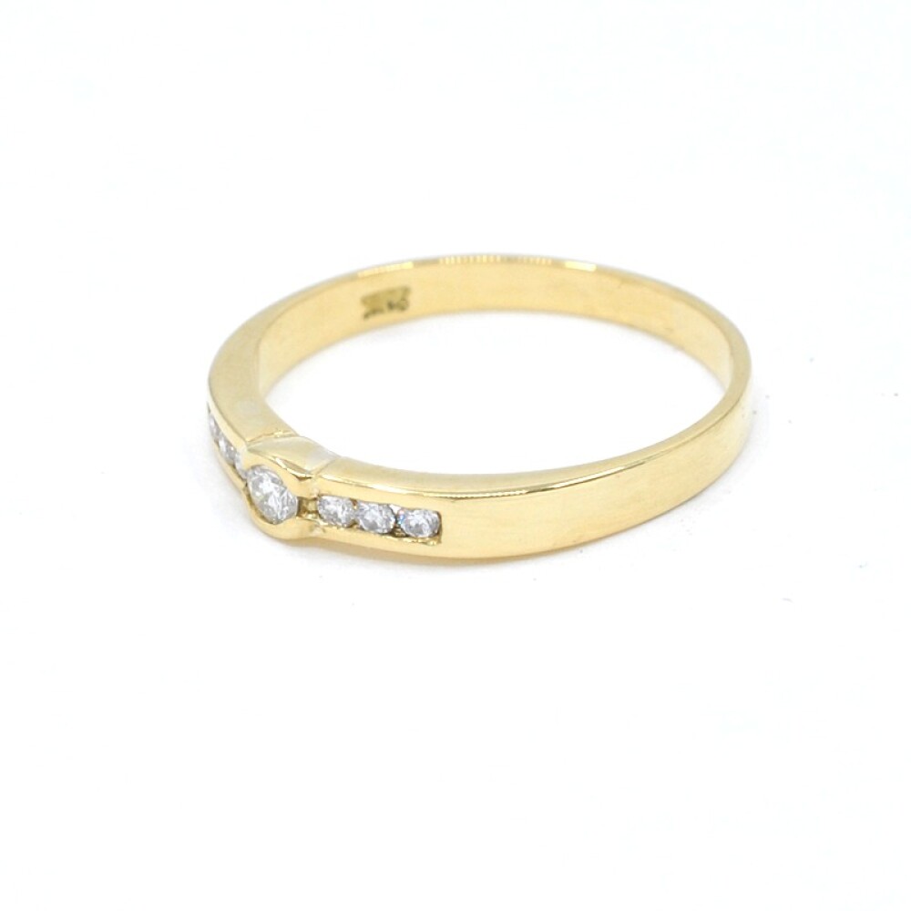 Anillo oro 18k y brillantes Anillo oro 18k y brillantes