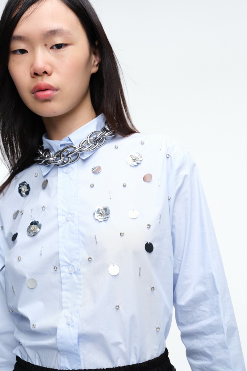 CAMISA Celeste