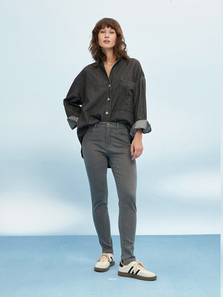 CAMISA MONTEGO GRIS CLARO