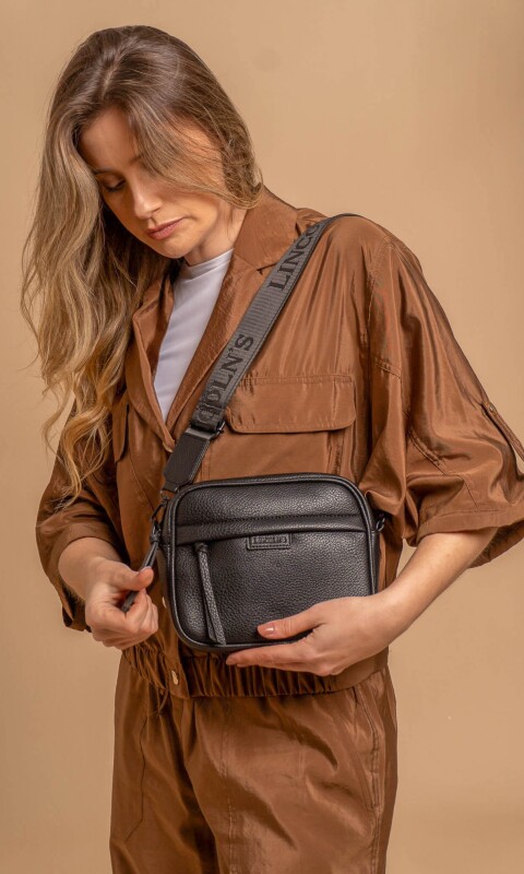 BANDOLERA MORRAL PALMA NEGRO