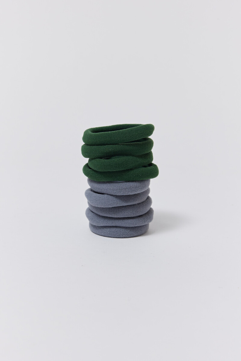 Pack x 9 gomitas - Verde Y Gris 