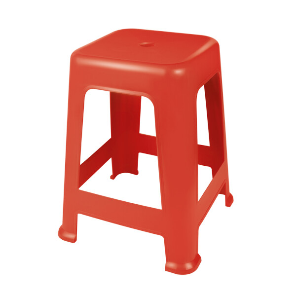 BANQUETA BELA VISTA 36X36X45CM ROJA ROJO