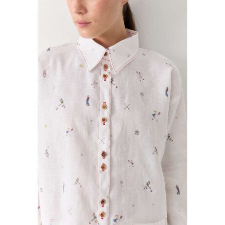 Pre Venta Camisa Print Team Blanco