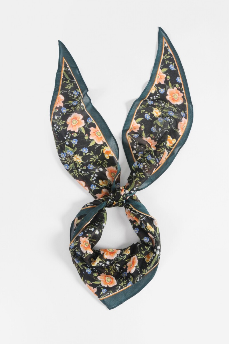 Pañuelo floral multicolor