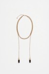 COLLAR LONG TASSEL Dorado