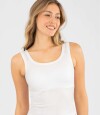 Camiseta bretel ancho Blanco