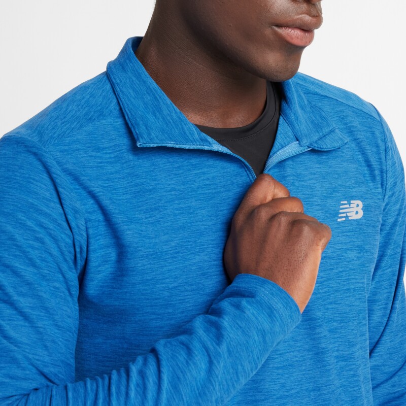 Buzo New Balance de Hombre - SPACE DYE 1/4 ZIP - MT41915BEU BLUEAGAT