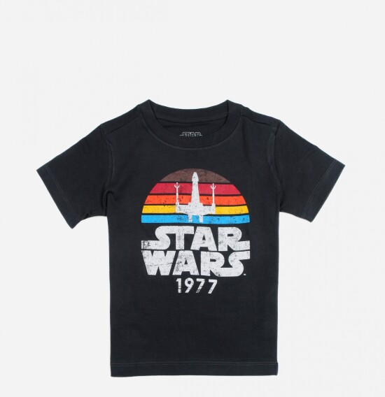 Camiseta niño Star Wars GRIS OSCURO