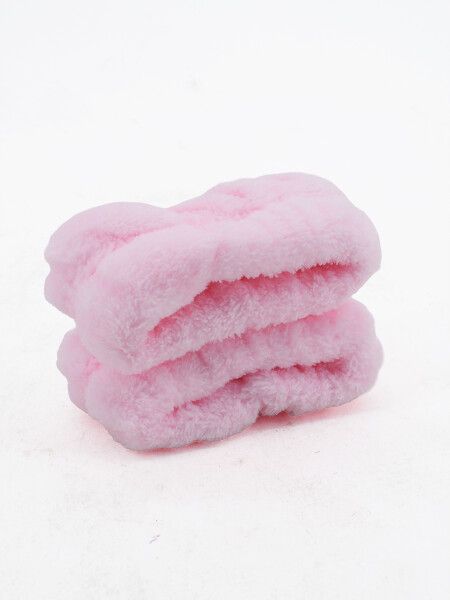 SET VINCHA PARA MAQUILLAJE ROSADO